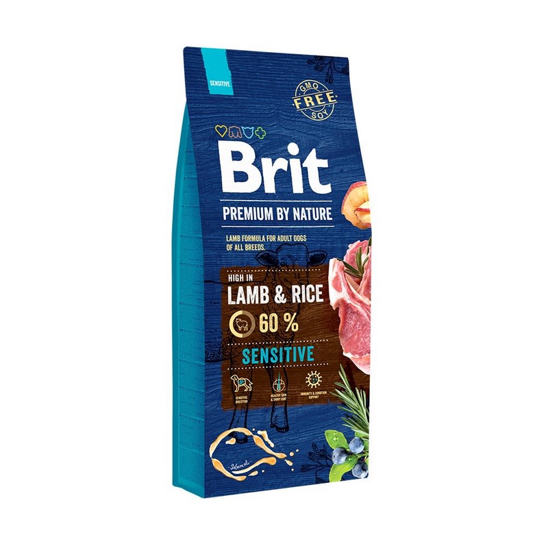 BRIT PREMIUM BY NATURE SENSITIVE LAMB 15KG