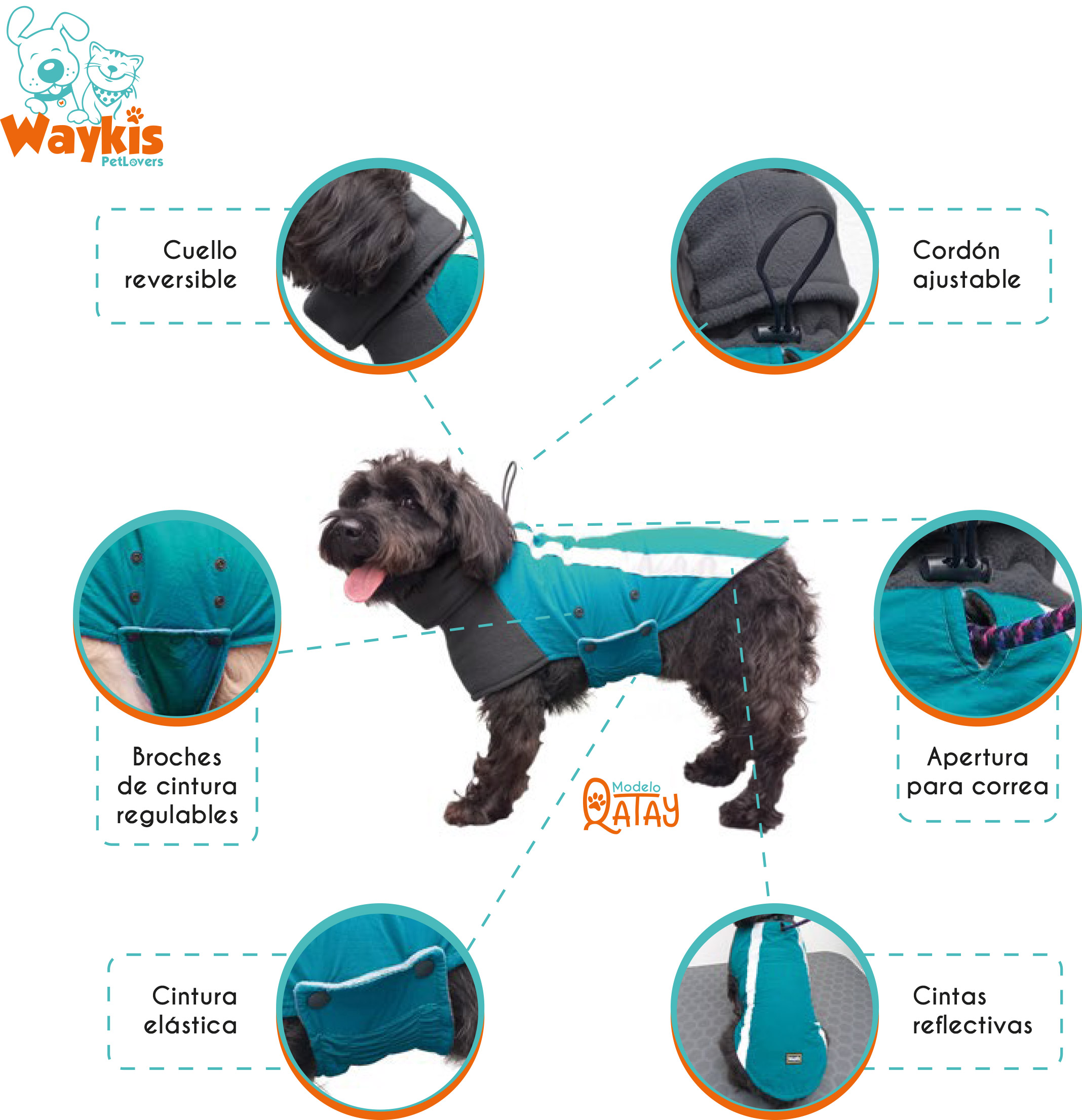 Abrigo Para Perro Qatay