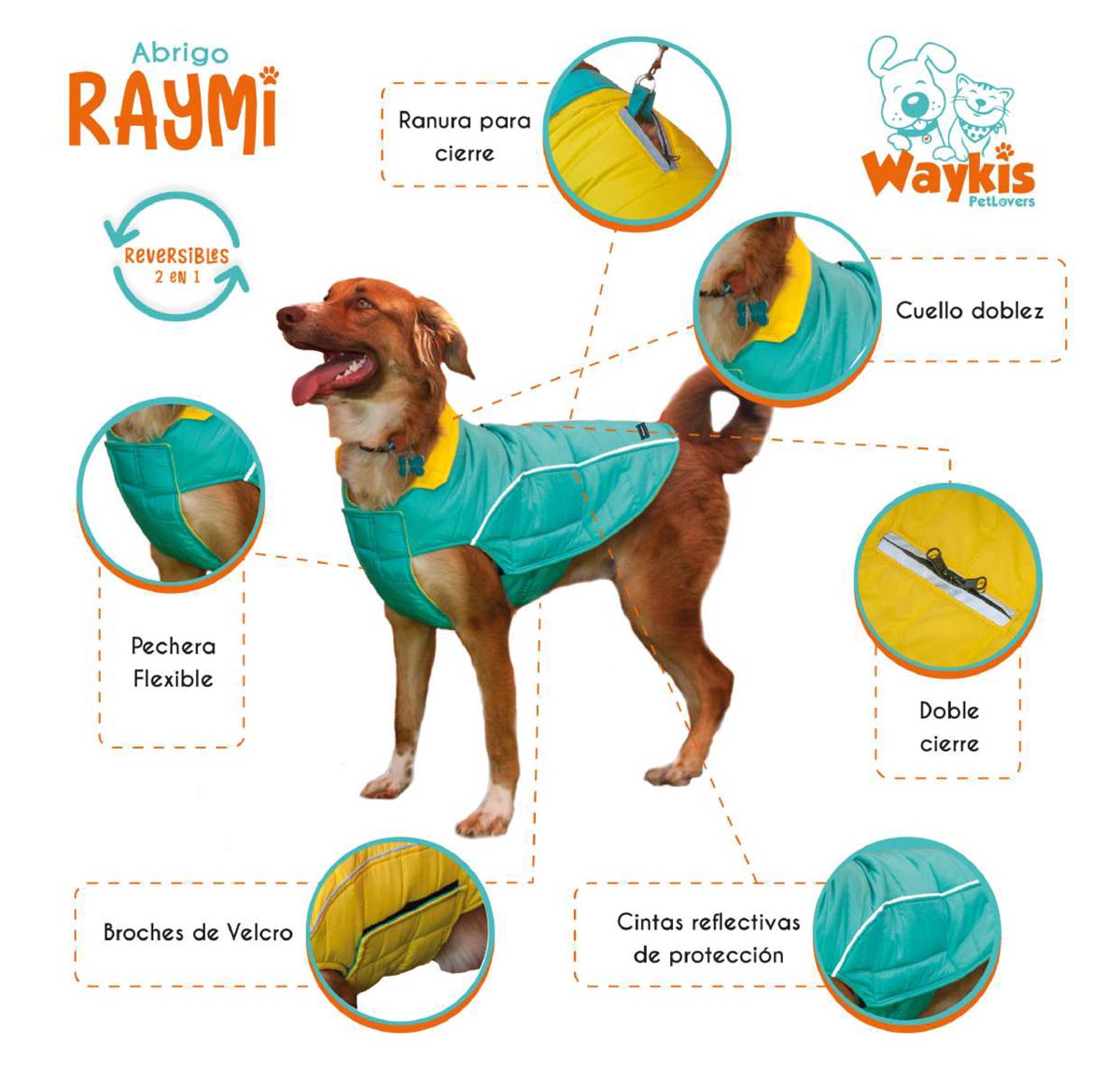 Abrigo para perro Raymi